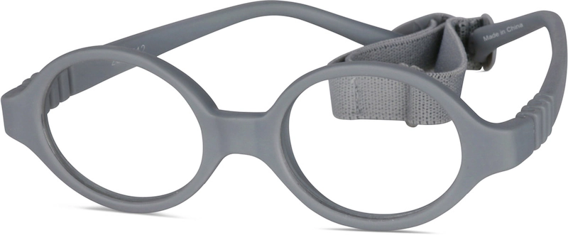 Gray Kids' Flexible Round Glasses #2021512