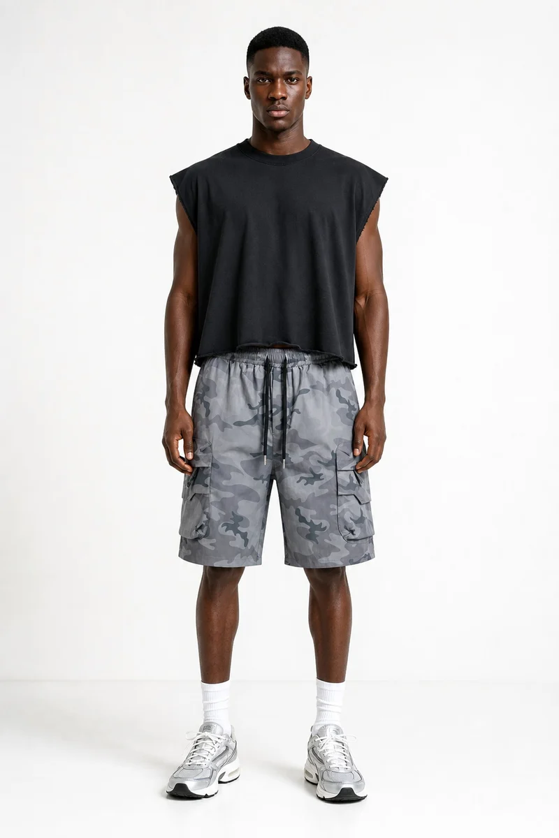 Camo Utility Cargo Shorts