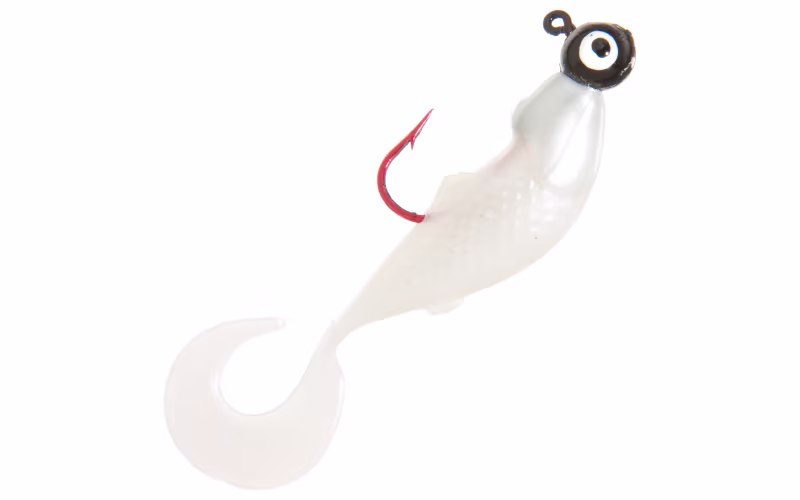 Bass Pro Shops Uncle Buck's Panfish Creatures Curly Tail Minnow Rigged