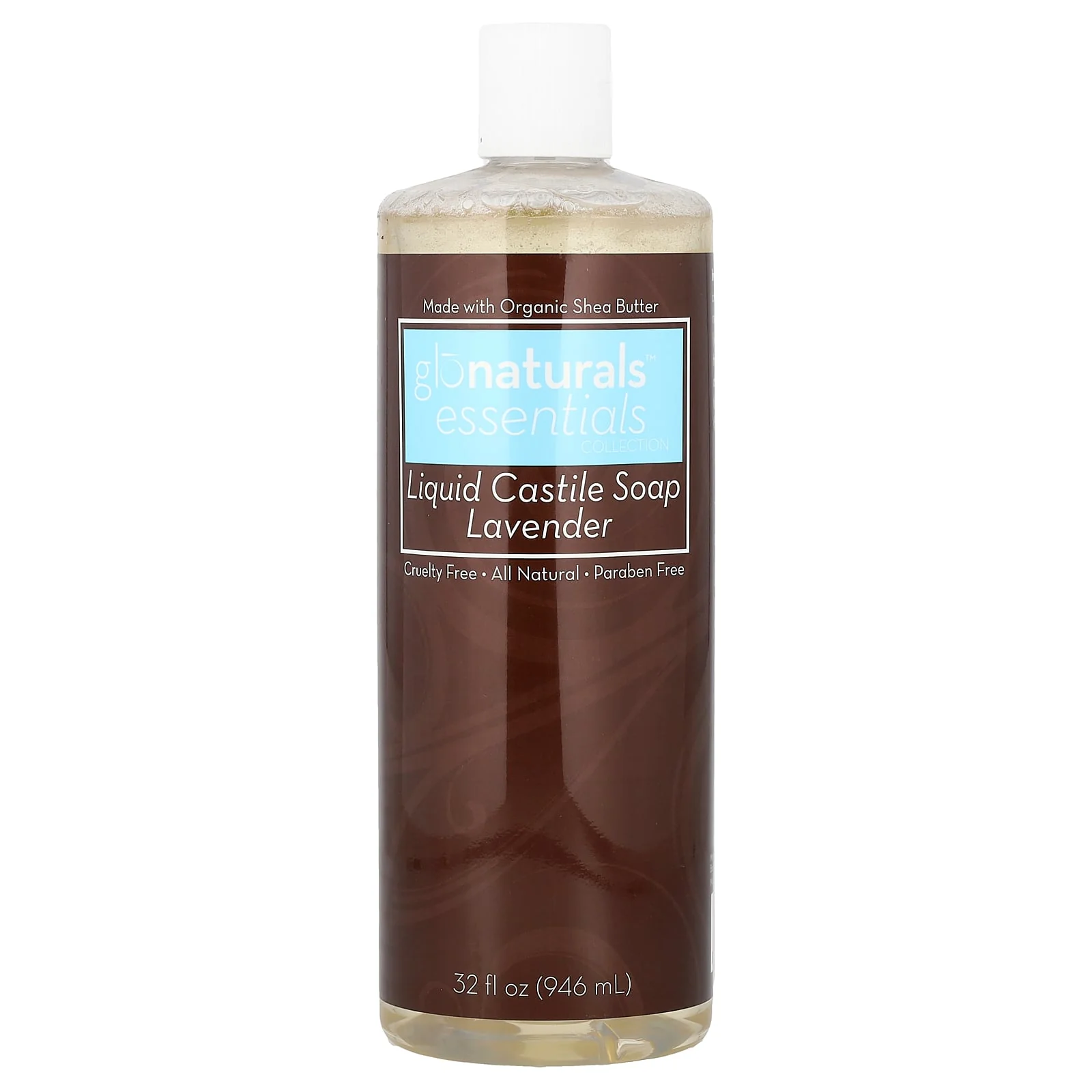 Vitacost, glonaturals™ Essentials, Liquid Castile Soap, Lavender, 32 fl oz (946 ml)