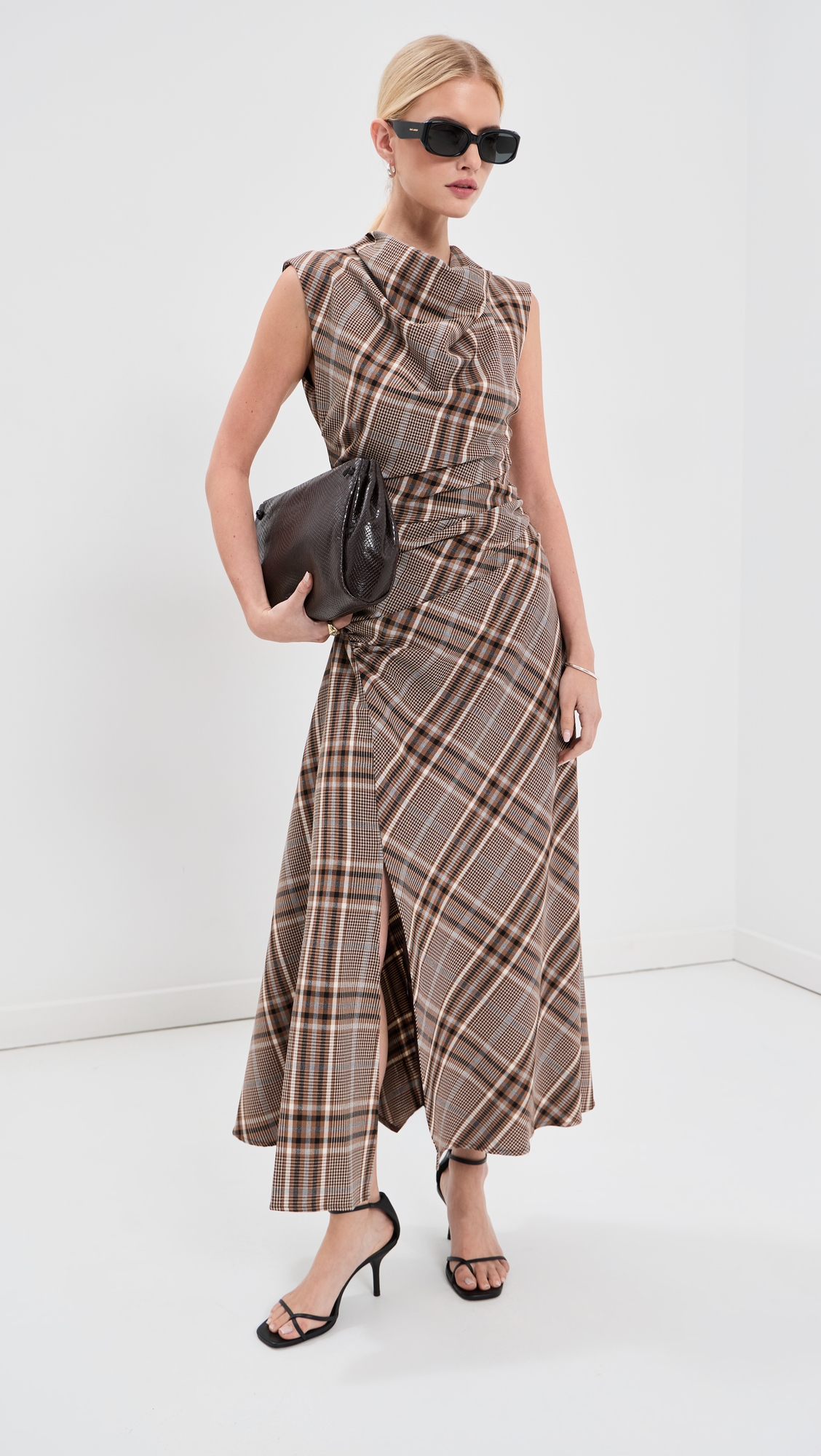 Burke Draped Midi Dress