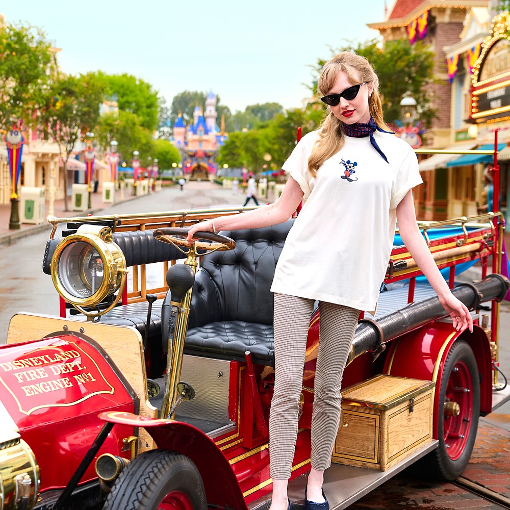 Mickey Mouse & Map T-Shirt for Women – Disneyland 70th Anniversary