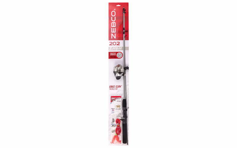 Zebco 202 ZeeBee Spincast Combo with Tackle Kit