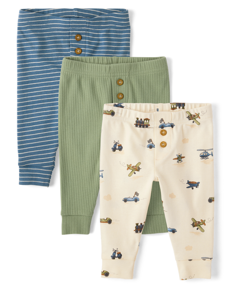 GymboreeBaby Boys Vehicle Pants 3-Pack