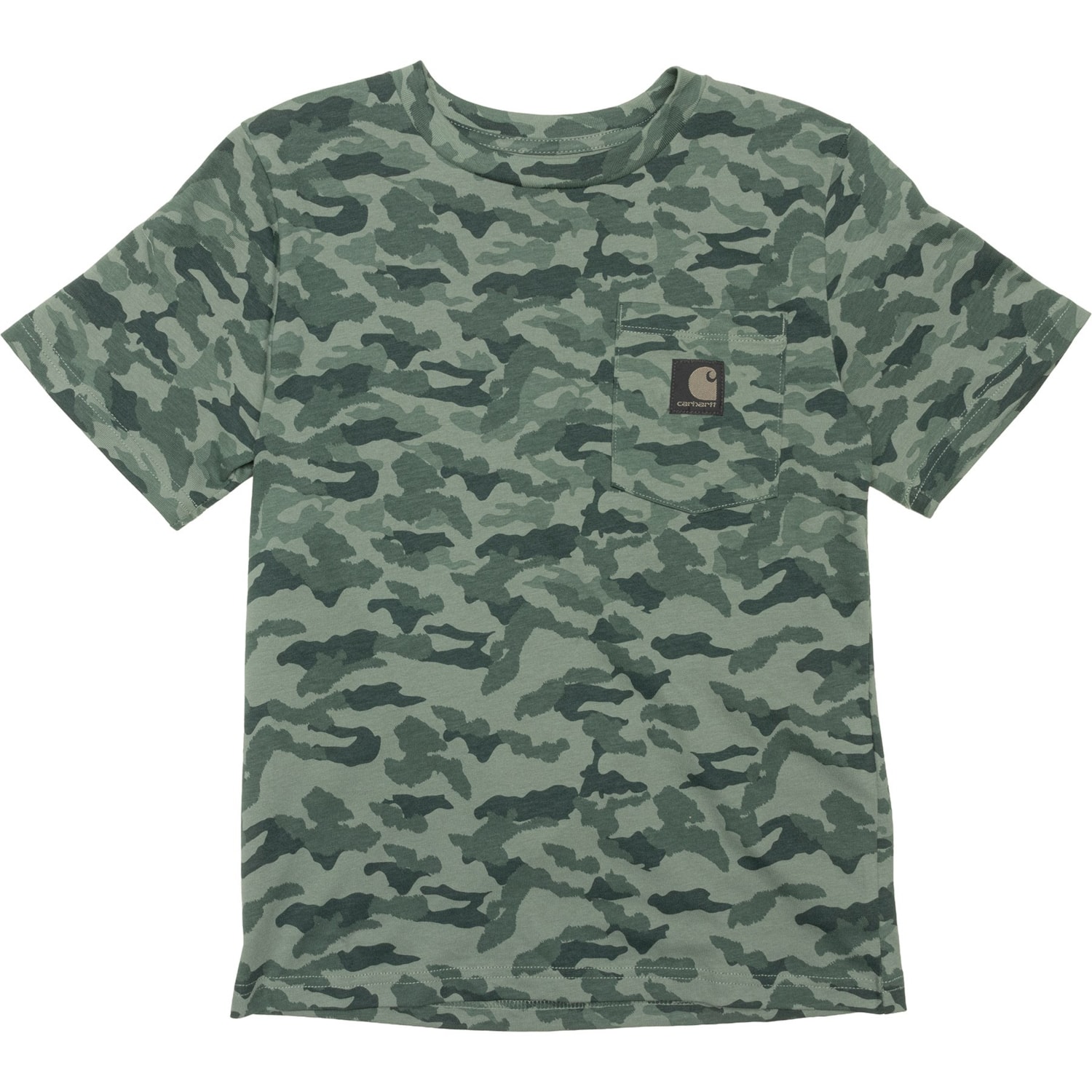 Carhartt Big Boys CA6806T Camo Pocket T-Shirt - Short Sleeve