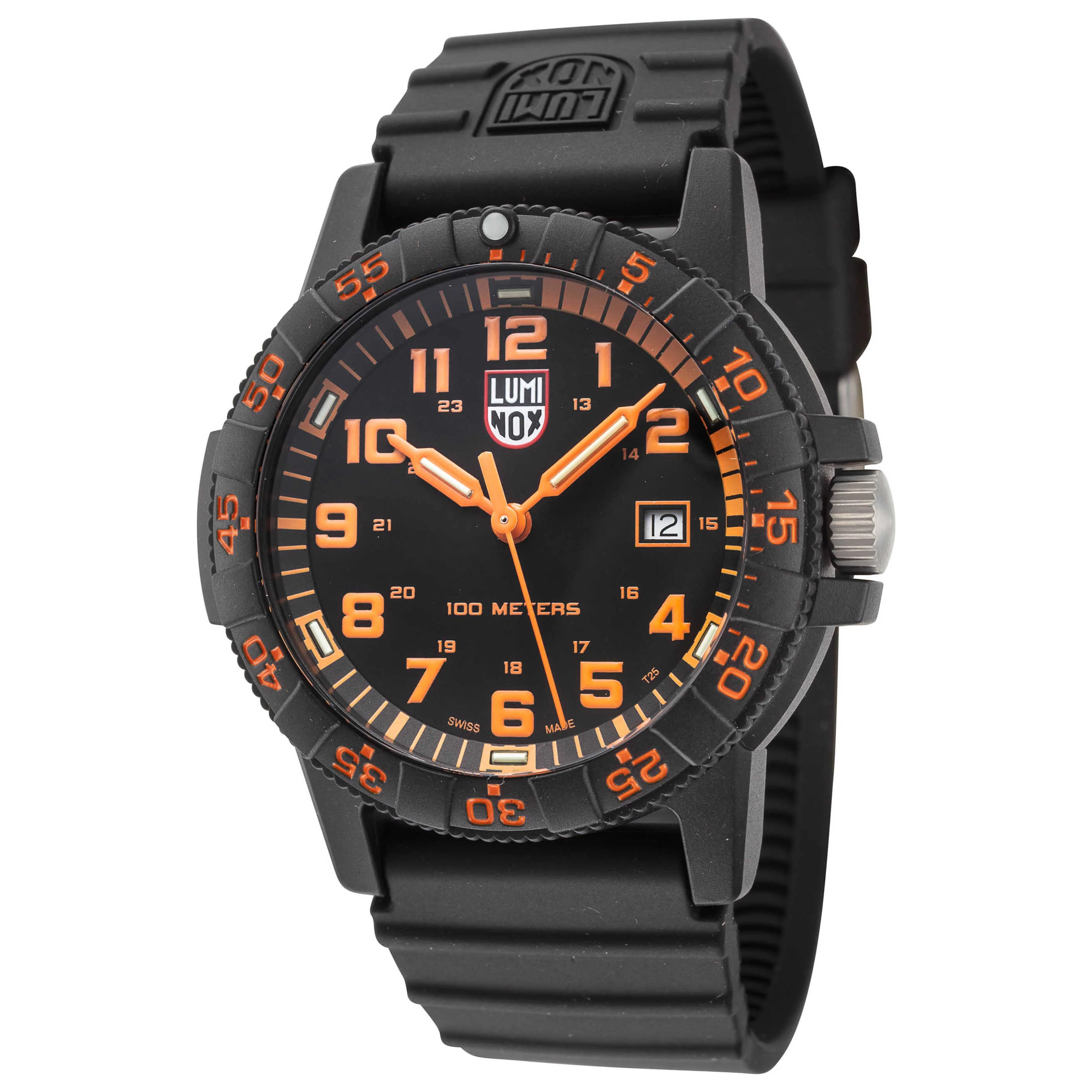 Sea Turtle Giant 44mm Black and Orange Dial Men's Quartz Watch XS.0329