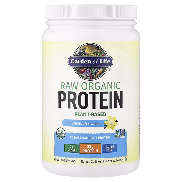 Garden of Life, RAW Organic Protein, Vanilla, 1 lb 7.28 oz (660 g)