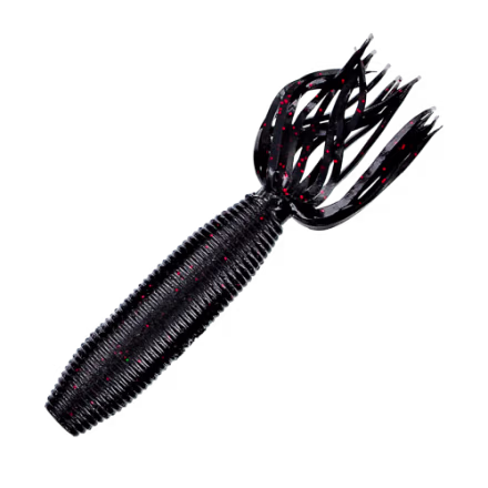 Yamamoto Baits Fat Ika - Black/Red Flake - 4"