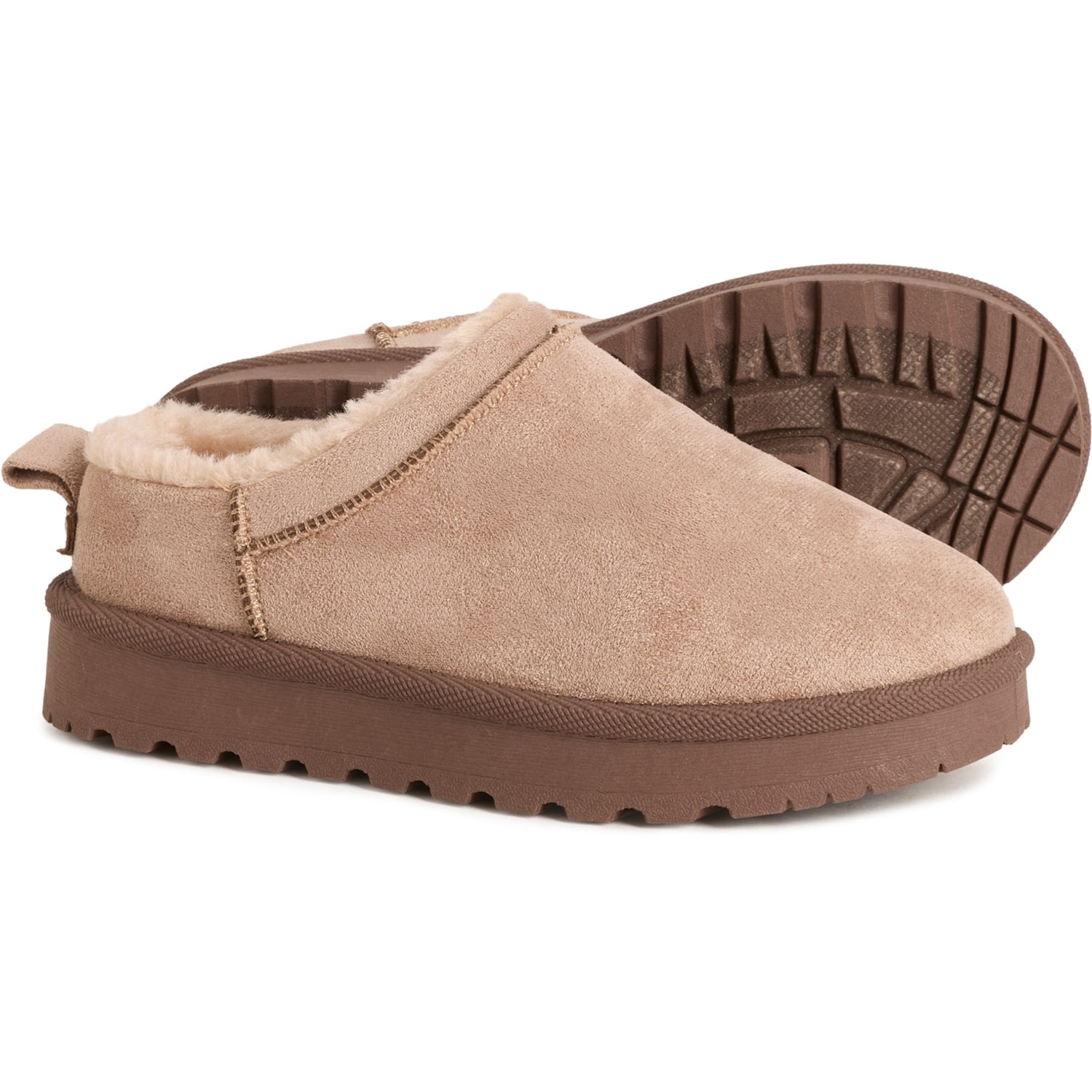 Aspen Big Boys and Girls Faux Shearling Clogs