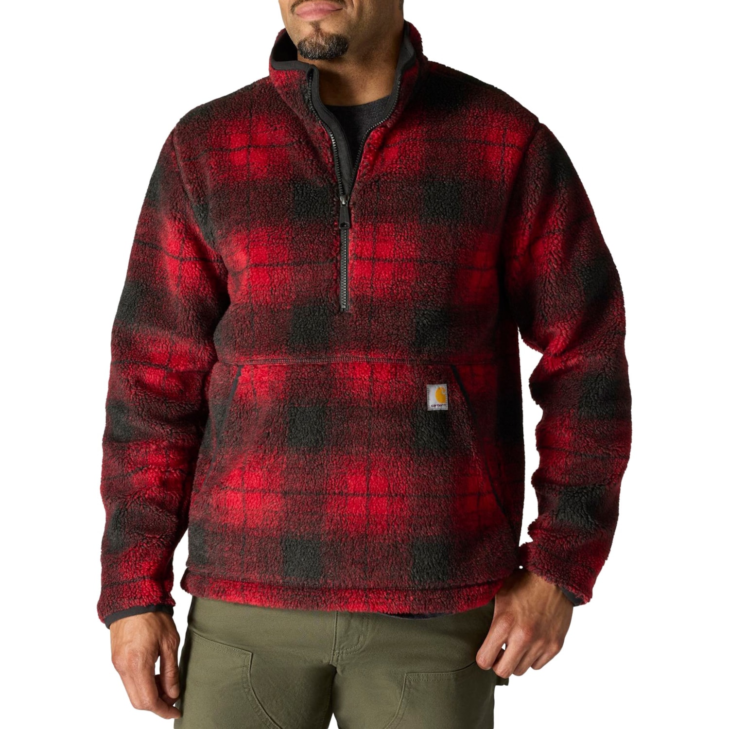 Carhartt 106443 Loose Fit Fleece Pullover Sweater - Zip Neck