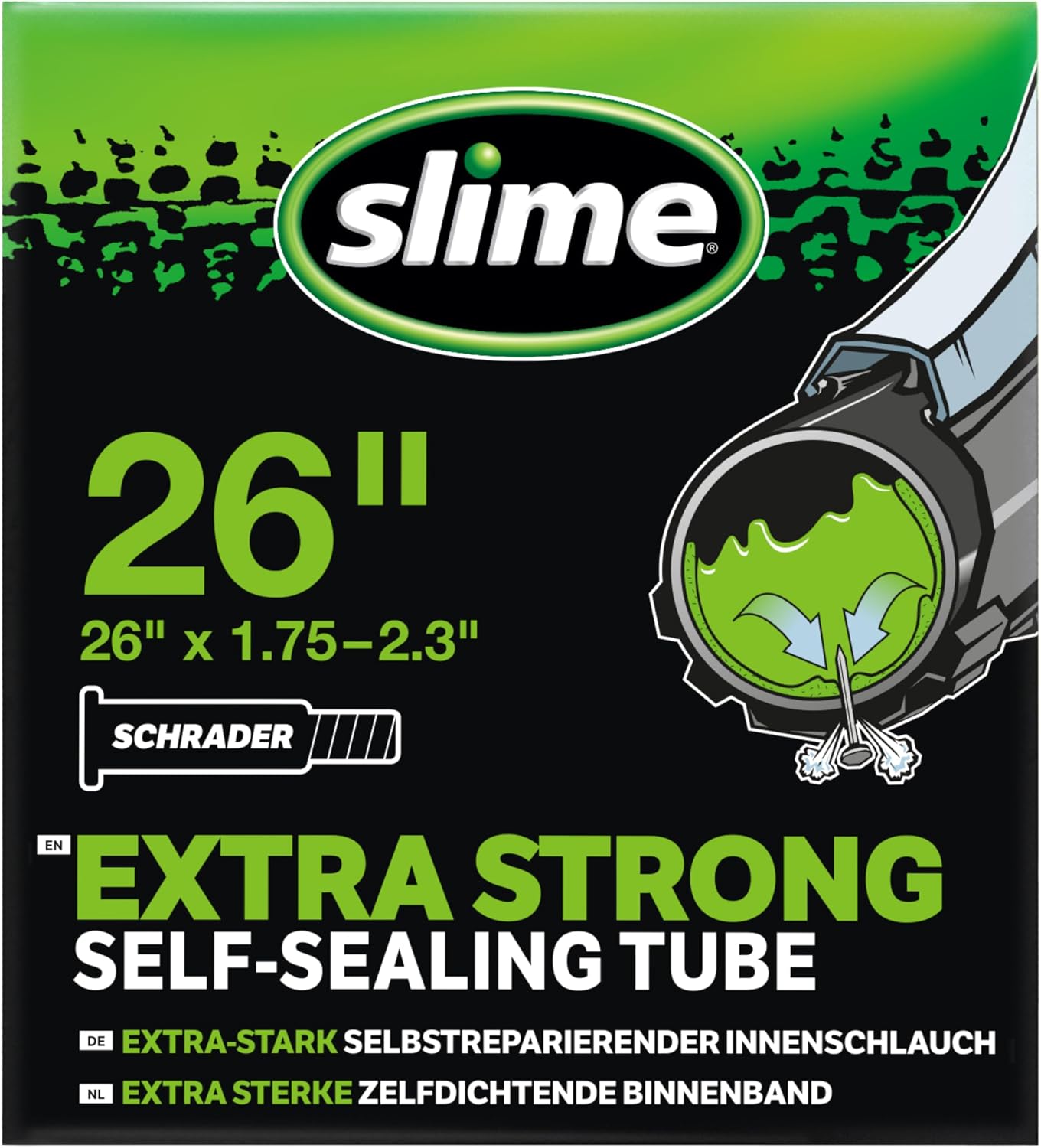 Slime Extra Stong Self-Sealing Tube 26" x 1.75-2.125" Schrader