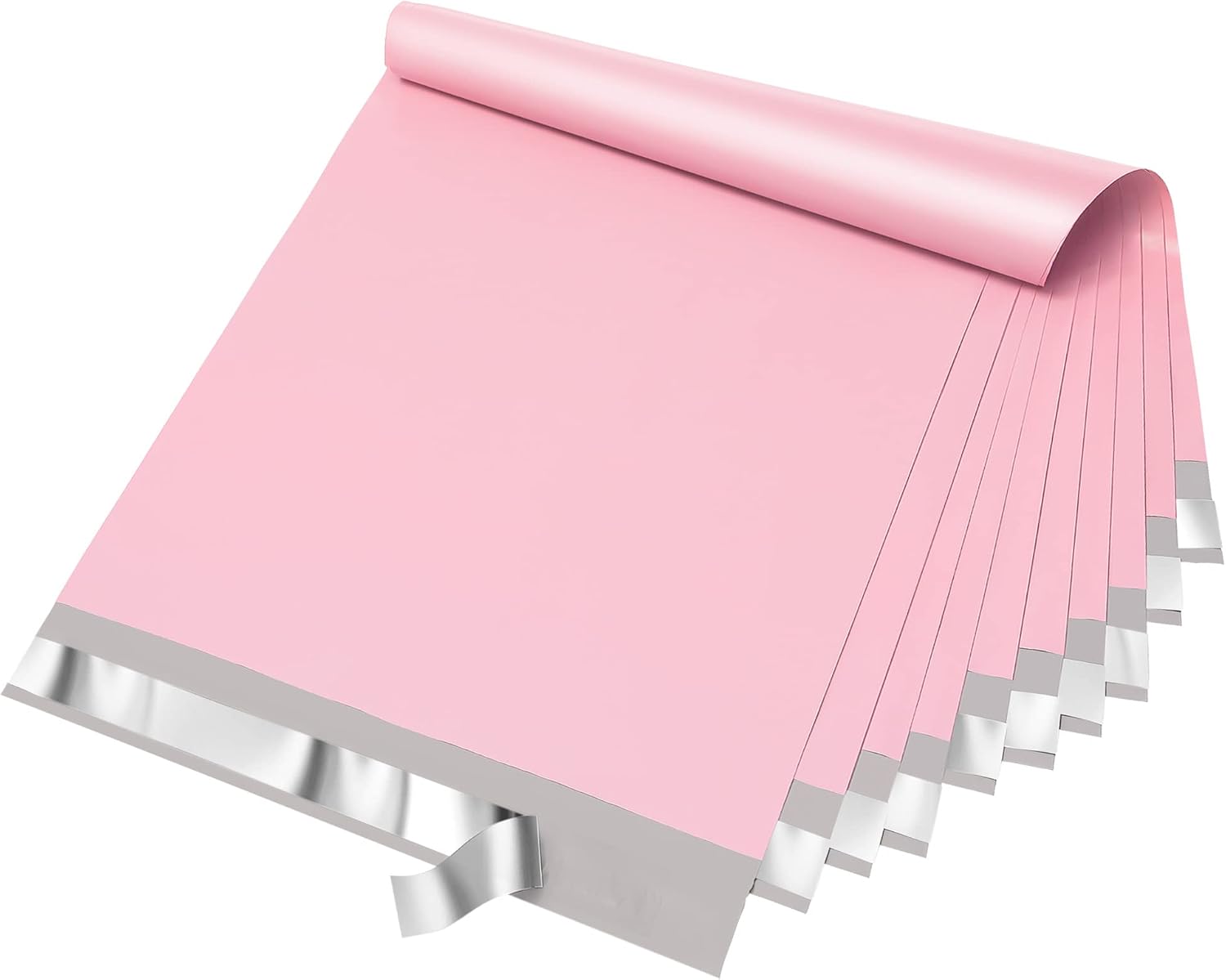 Fuxury Poly Mailers 14.5x19 Inch 50pc Shipping Bags for Small Business Pink | Mailing Envelopes for Clothing,Self Seal Shipping Envelopes Waterproof Poly bags Durable Packaging Bags