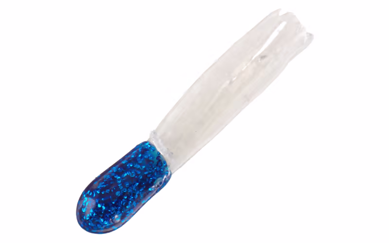 Bass Pro Shops Sparkle Squirts - 1-1/2" - 15 pack - Electric Blue/White