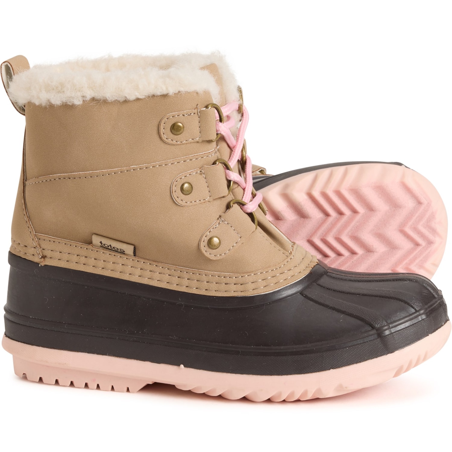 totes Boys and Girls Ashlyn Pac Boots - Waterproof, Insulated