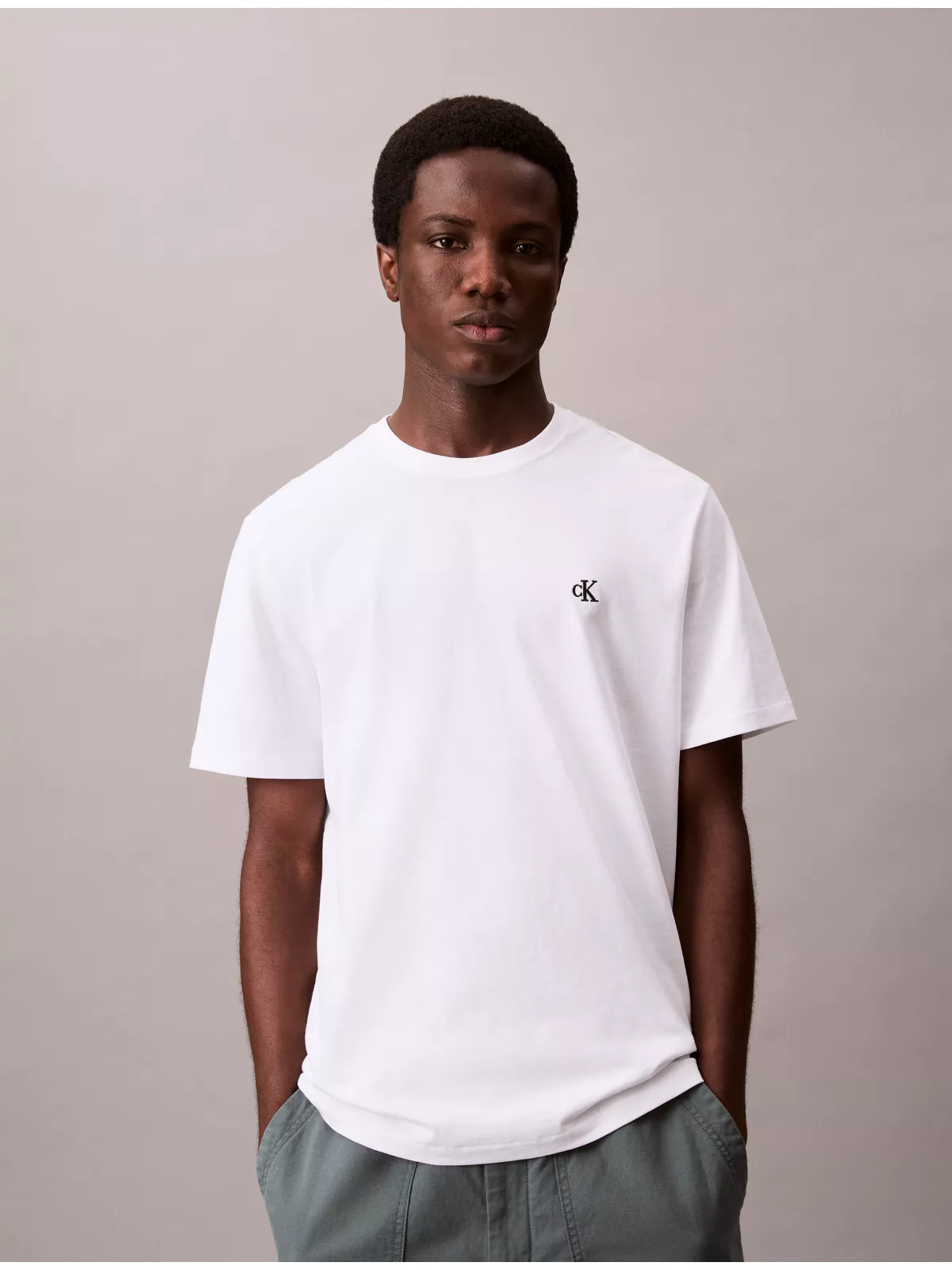 Embroidered Monogram Relaxed T-Shirt