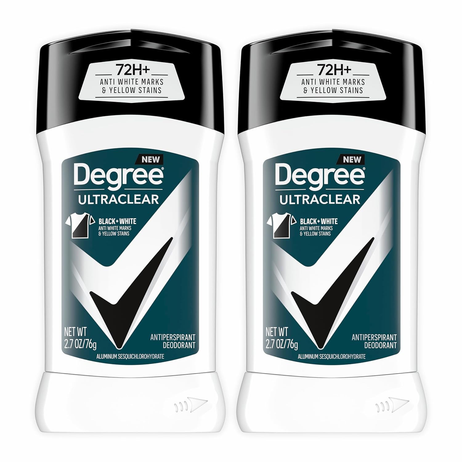 Degree Men UltraClear Antiperspirant Deodorant, 2 Count, 2.7 oz | For long days, provides 72-hour sweat and odor protection with MotionSense Technology.