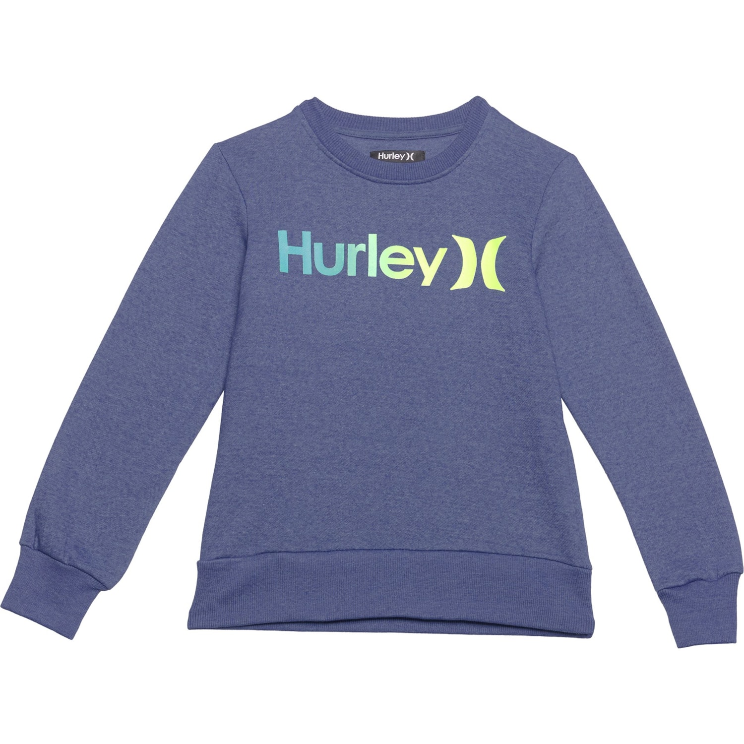 Hurley Big Boys Logo Fleece Crew Sweatshirt