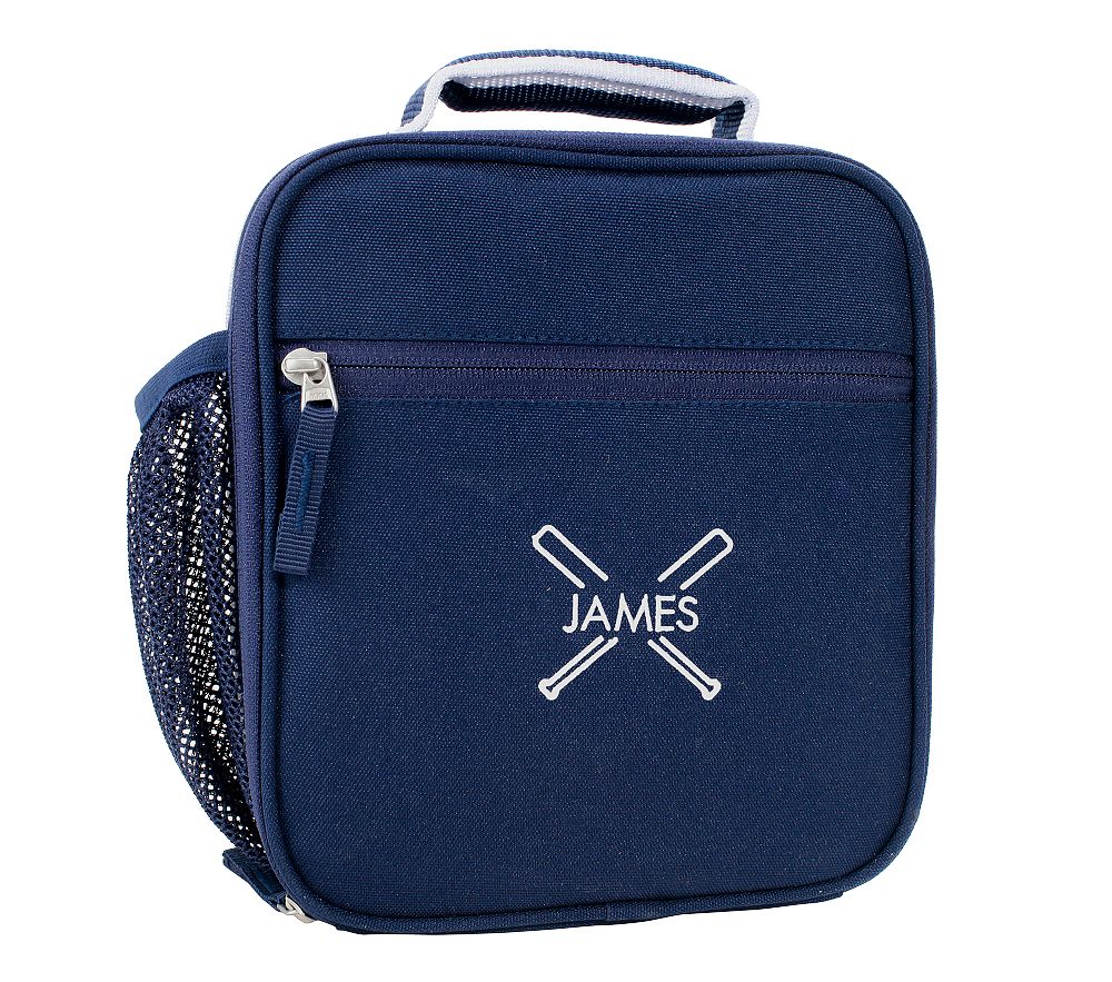 Navy Trim Solid Mackenzie Lunch Box