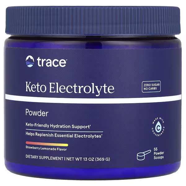 Trace, Keto Electrolyte Powder, Strawberry Lemonade, 13 oz (369 g)
