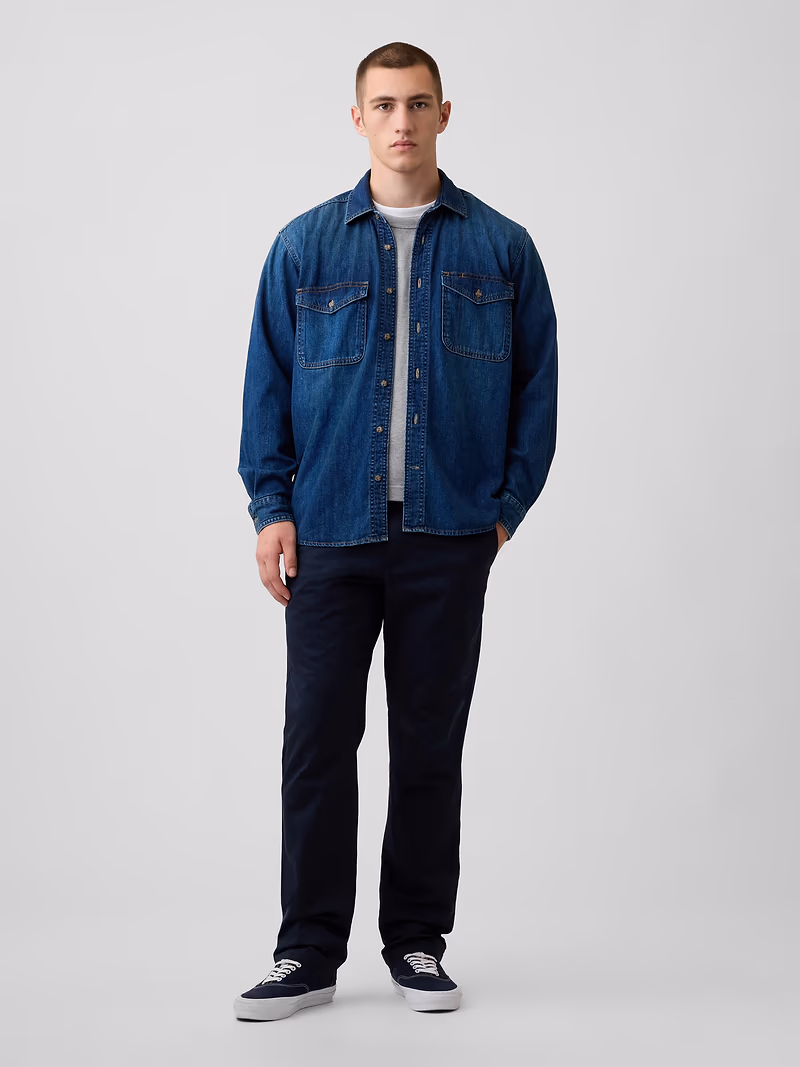 Modern Straight Khakis