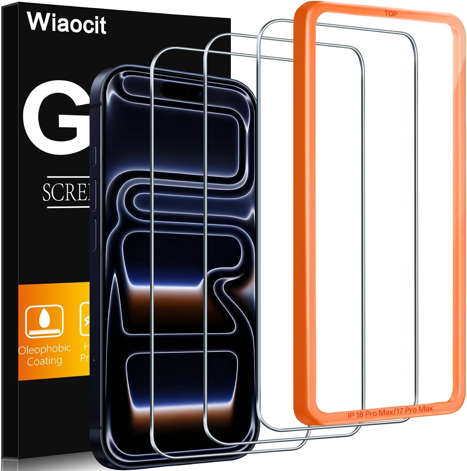 Wiaocit 3 Pack Screen Protector for iPhone 18 Pro Max/iPhone 17 Pro Max
