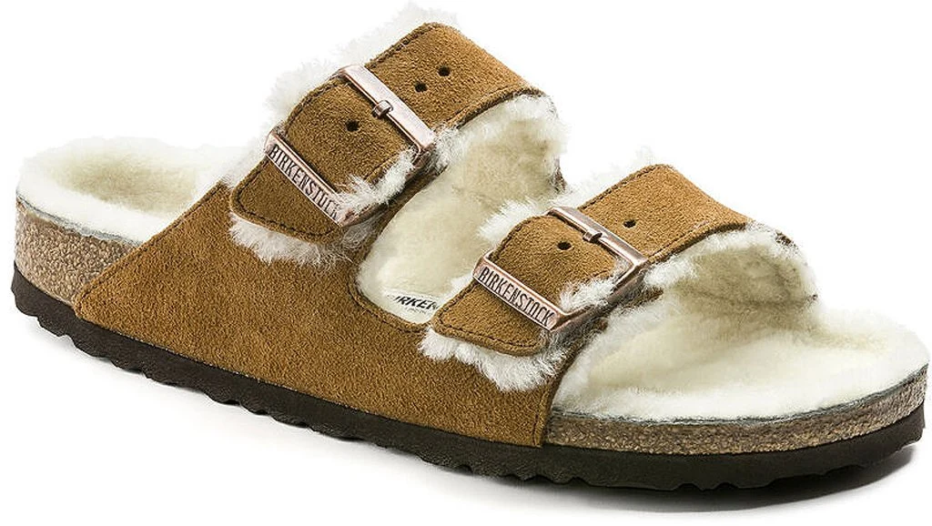 Birkenstock Women's Arizona Shearling Suede/Shearling Sandals