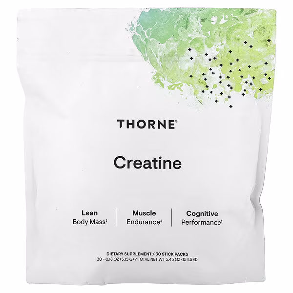 Thorne, Creatine, 30 Stick Packs, 0.18 oz (5.15 g) Each