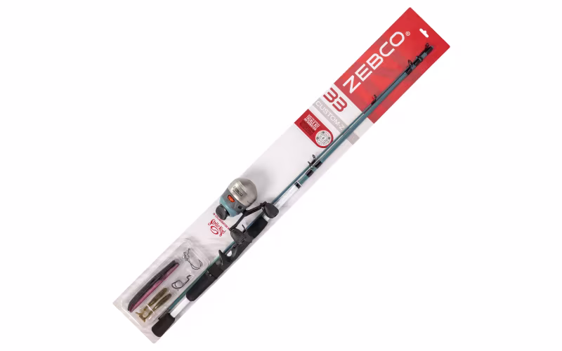 Zebco 33 Custom-Z Spincast Combo with Tackle Kit