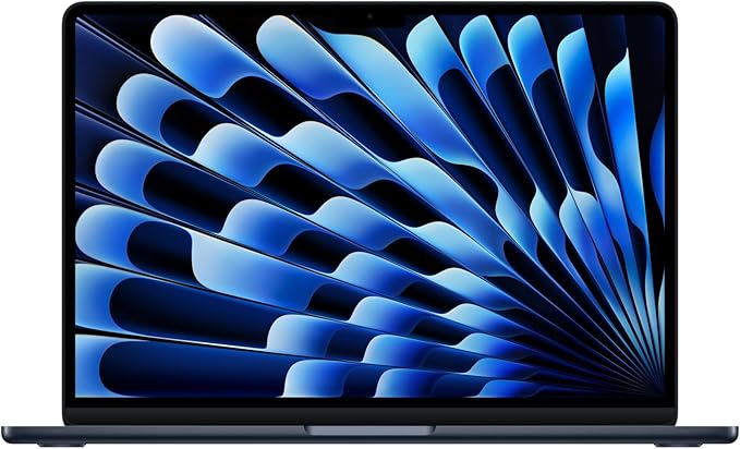 Apple 2026 MacBook Air 13-inch Laptop with M5 chip: Built for AI, 13.6-inch Liquid Retina Display, 16GB Unified Memory, 512GB SSD, 12MP Center Stage Camera, Touch ID, Wi-Fi 7; Midnight