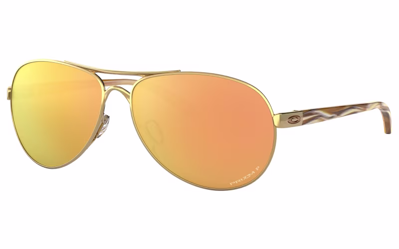 Oakley Feedback OO4079 Prizm Bronze Mirror Polarized Sunglasses for Ladies