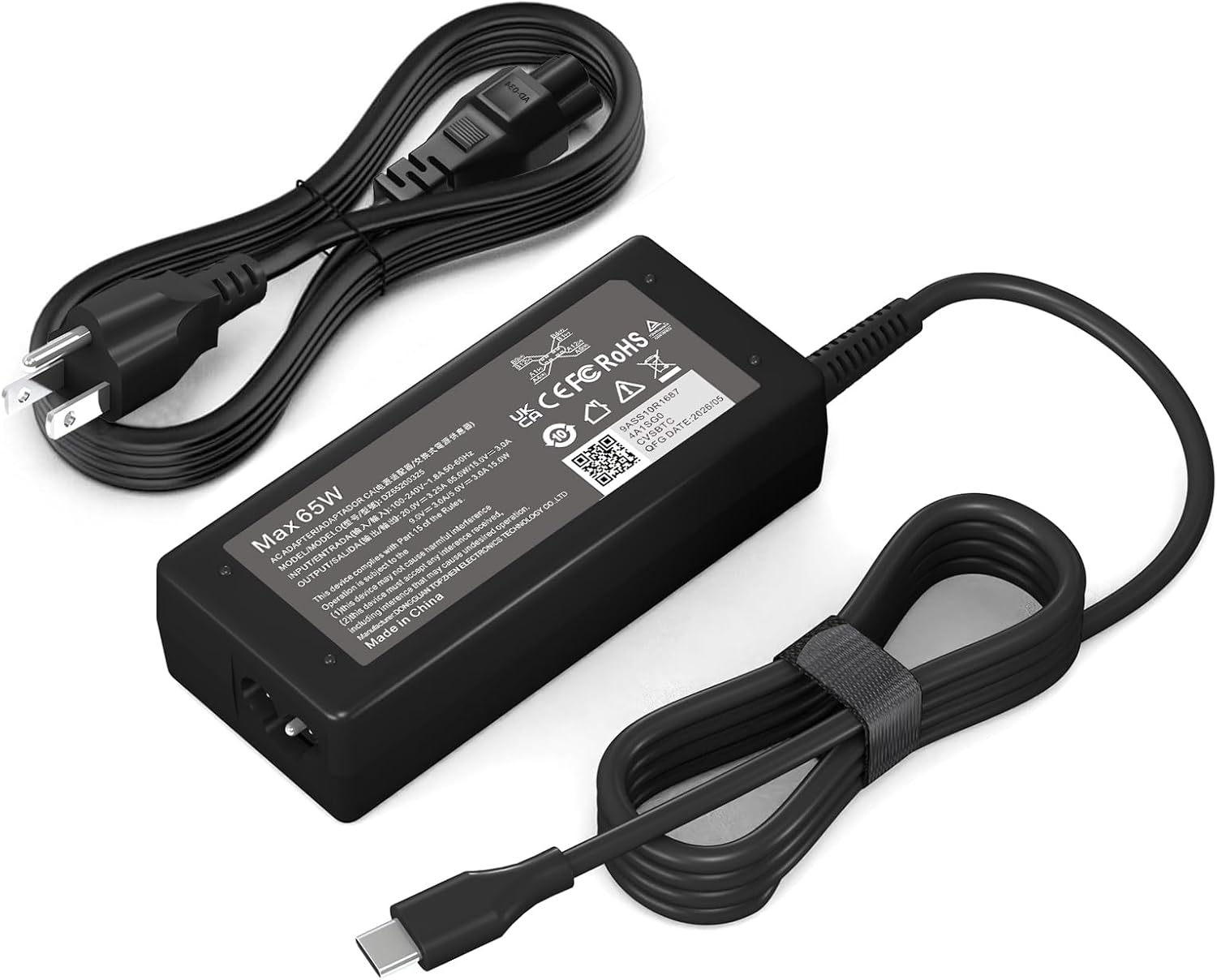 Replacement 65W USB C Laptop Charger Compatible with HP Chromebook and All 65W USB Type C Power Adapter