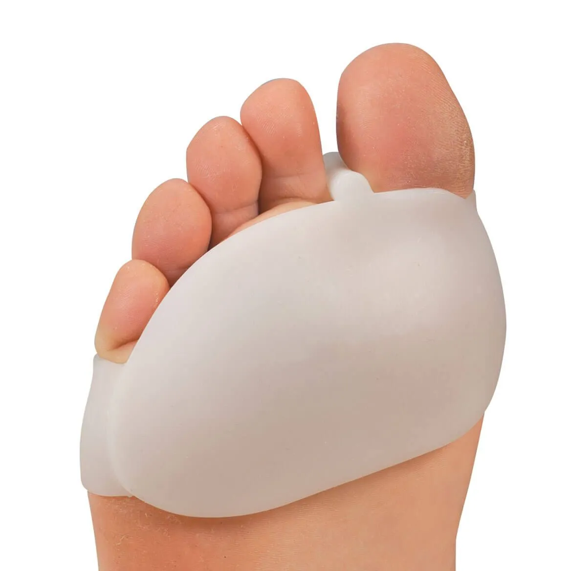 Silicone Ball of Foot Pad with Toe Separator by Silver Steps™, 1 Pair