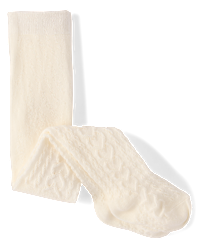 Baby Girls Heart Cable Knit Tights - Little Essentials