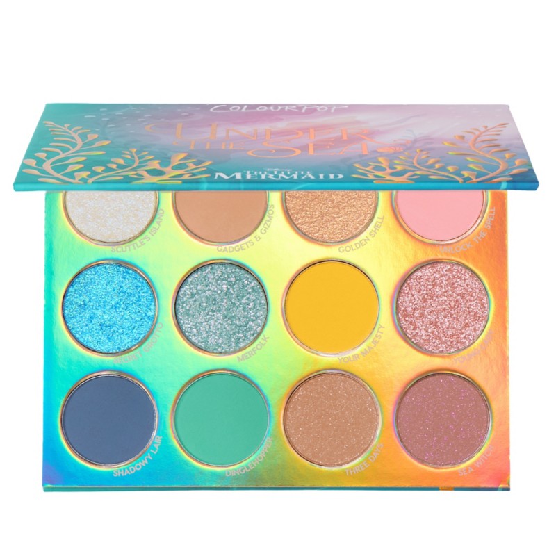 Ariel ''Under the Sea'' Eyeshadow Palette by ColourPop – The Little Mermaid