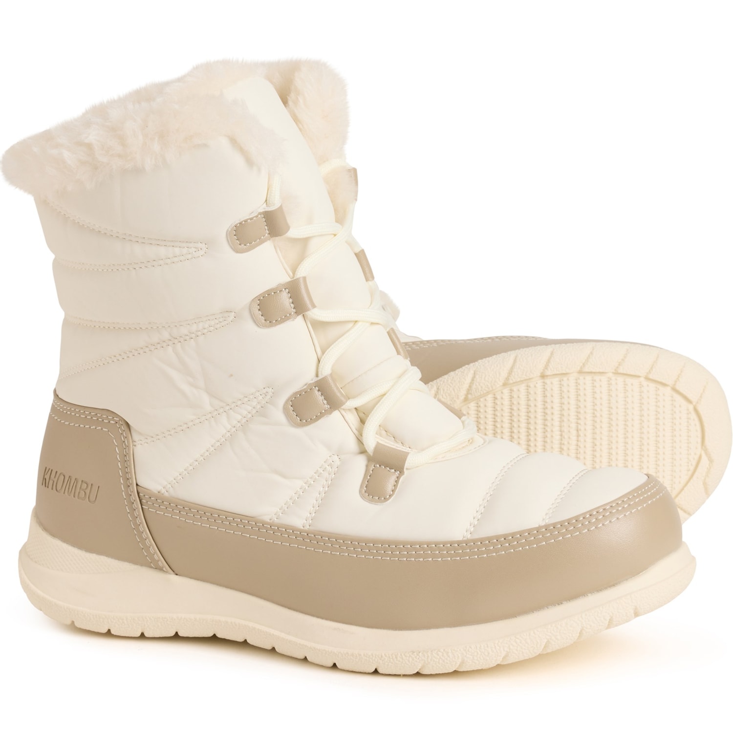 Khombu White Jessie Snow Boots - Waterproof, Insulated (For Women)
