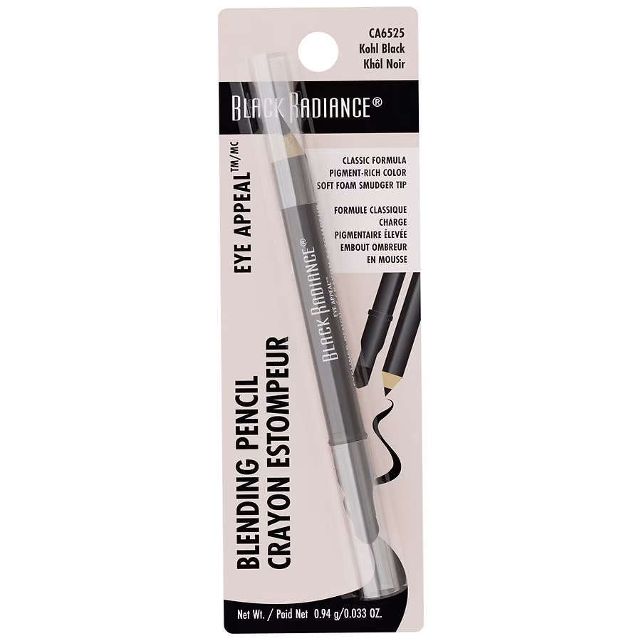Black Radiance Eye Appeal Blending Pencil, Kohl Black, 0.03 oz