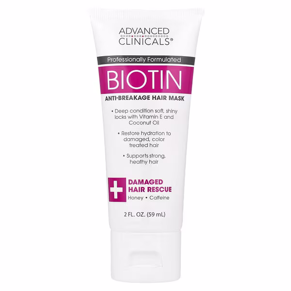 Advanced Clinicals, Biotin, Anti-Breakage Hair Mask , 2 fl oz (59 ml)