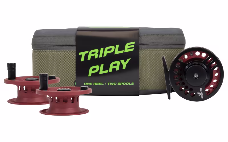 Cheeky Sighter Triple Play Fly Reel - Black/Ruby - C-SIG-300-TBR