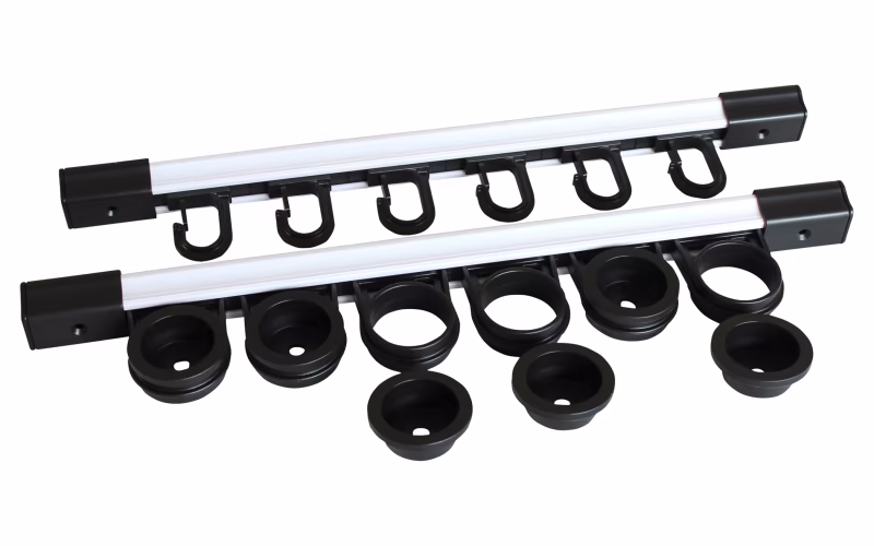 Rush Creek Creations 3-in-1 All-Weather 6 Fishing-Rod Storage Rack