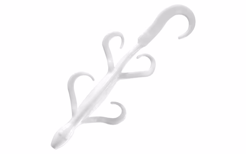 Bass Pro Shops Squirmin' Lizard - 4'' - White