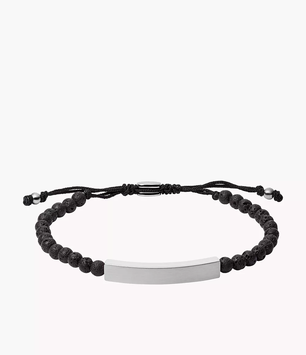 Ellis Plaque Lava Stone Bracelet