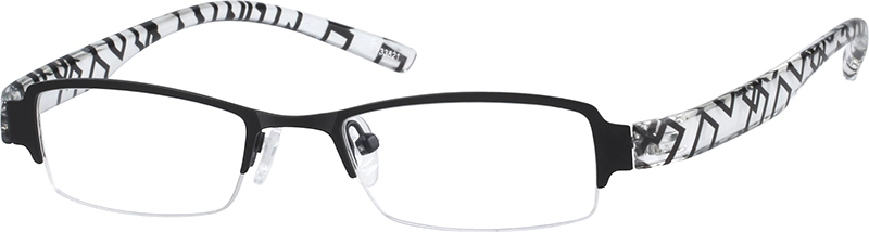 Black Kids’ Rectangle Glasses #733821