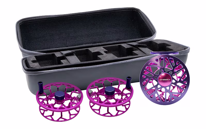 Cheeky Burst Triple Play Fly Reel and Spool Bundle - 2/3/4 - Purple Haze