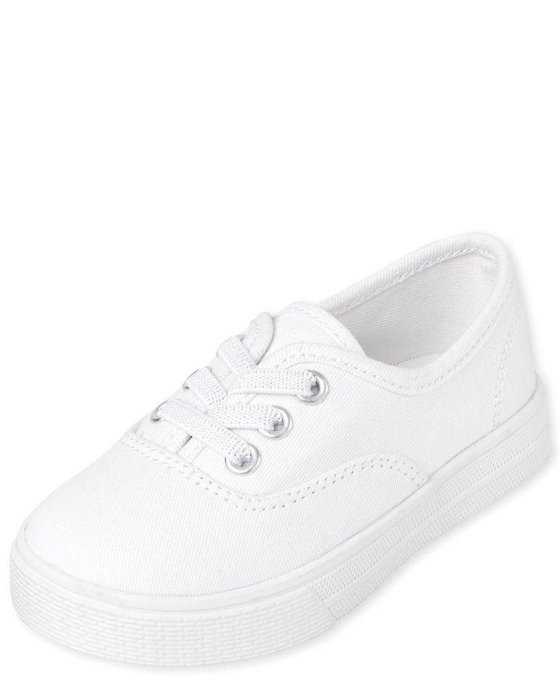 Toddler Girls Low Top Sneakers - white
