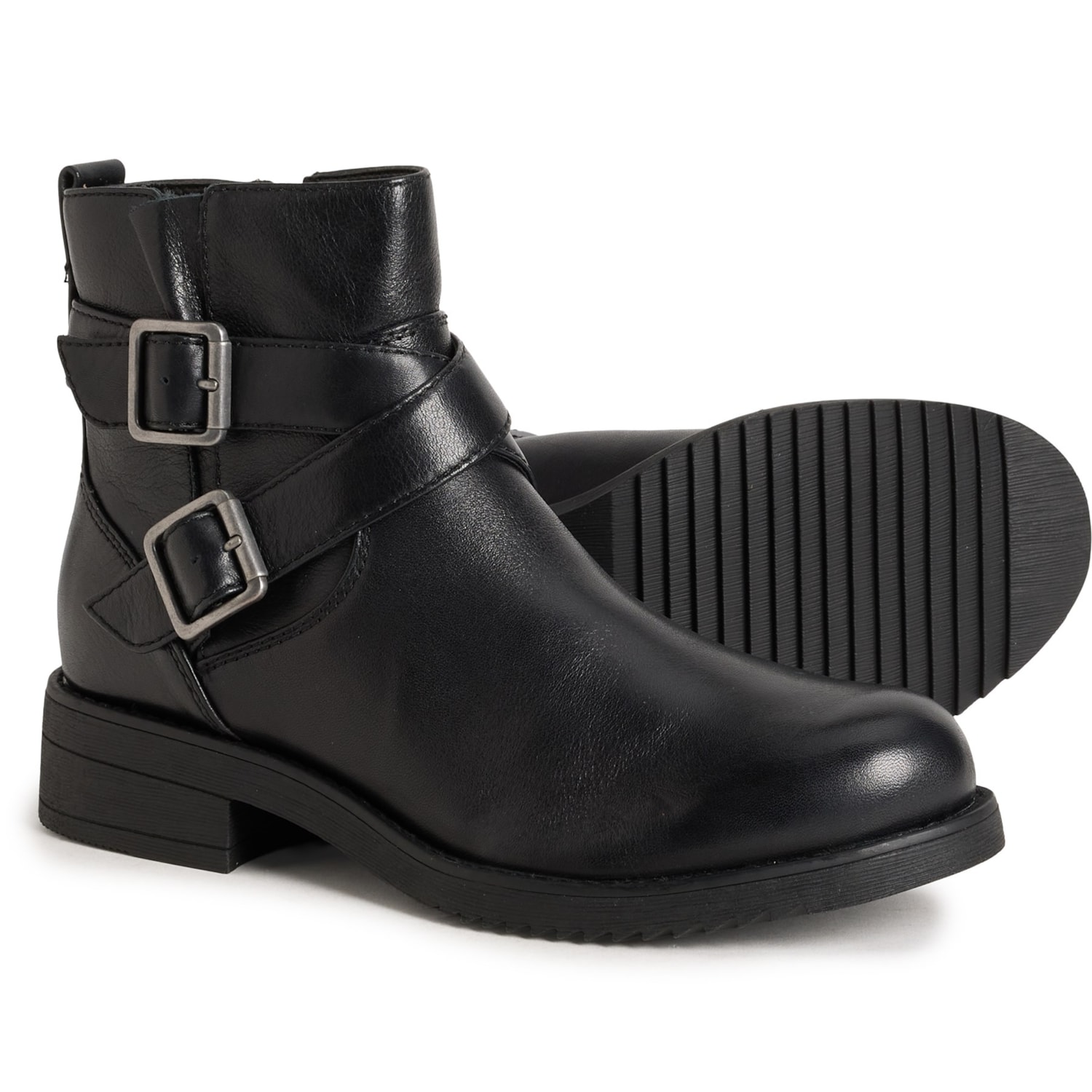 Comfortiva Clover Double Buckle Boots - Leather (For Women)