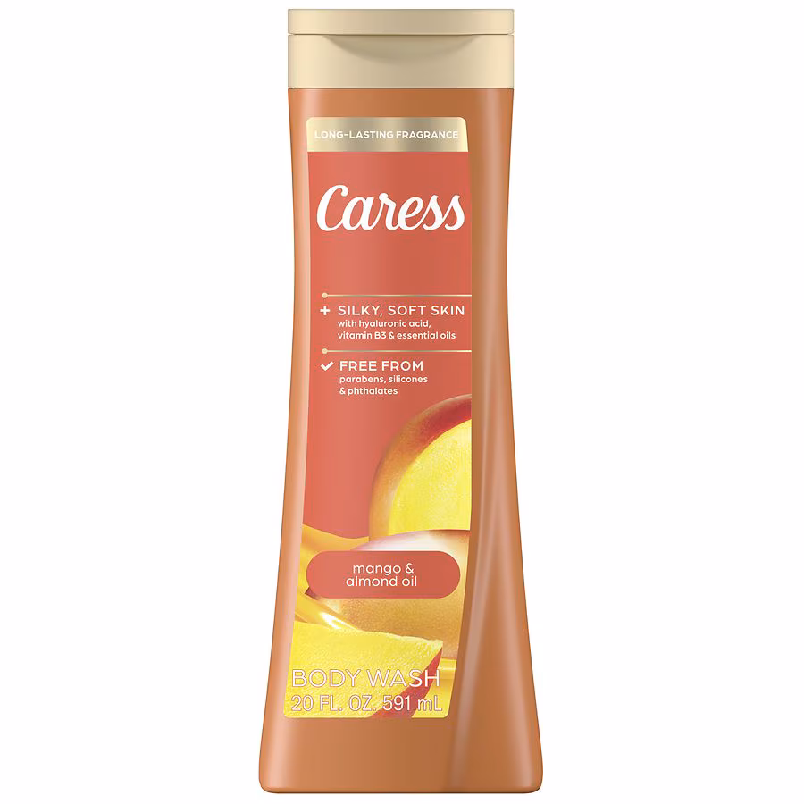 Caress Body Wash for Women Mango & Almond Oil, 20.0 fl oz