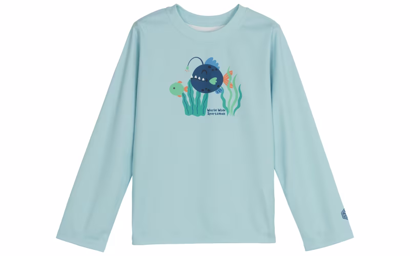 World Wide Sportsman Surfcaster 3D Cool Long-Sleeve Sun Shirt for Toddlers