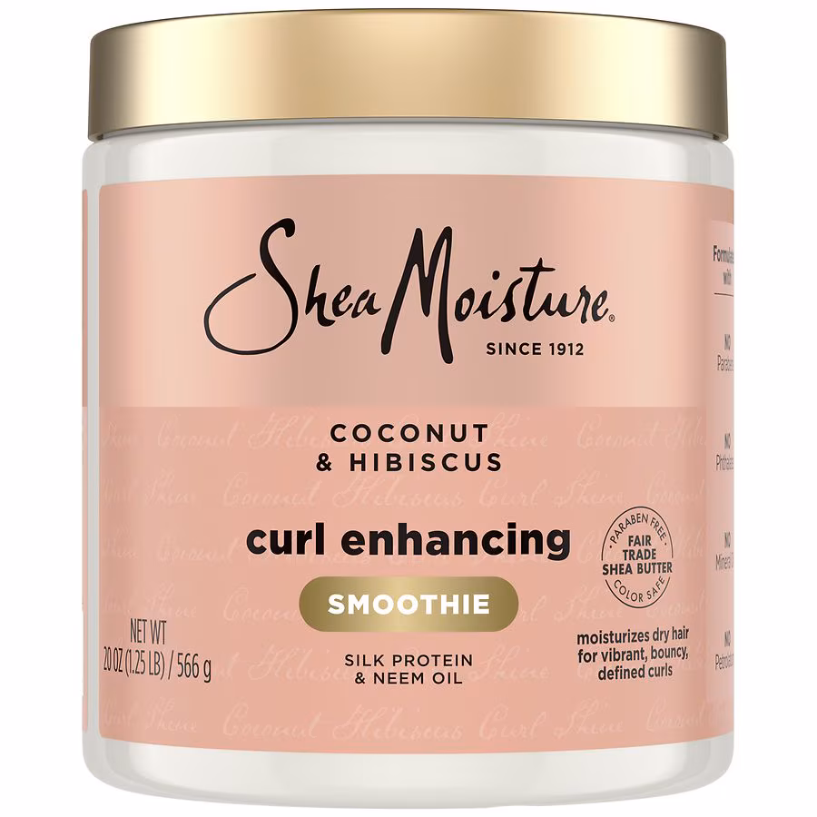 SheaMoisture Curl Enhancing Smoothie Hair Cream Coconut & Hibiscus, 20.0 oz