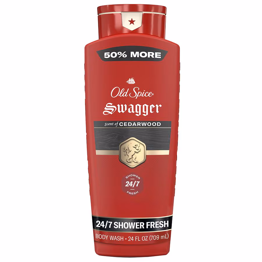 Old Spice Body Wash for Men, 24/7 Shower Fresh Swagger, 24.0 fl oz