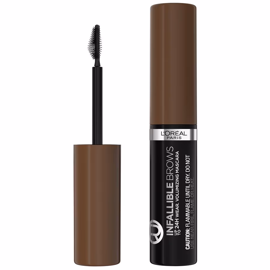 L'Oreal Paris Infallible Brows Volumizing Up To 24H Wear Mascara Long Lasting Formula, Auburn, 0.13 fl oz